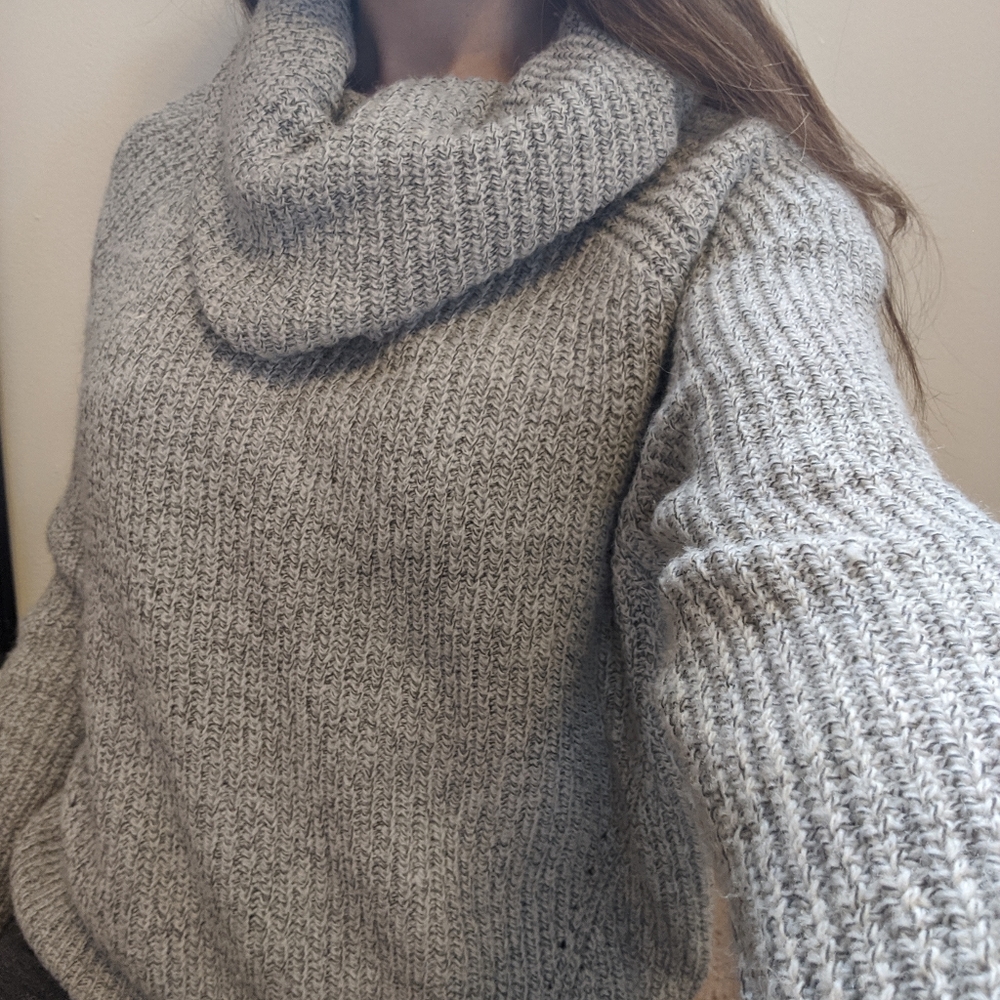 Turtle Neck Grey Debut Sweater